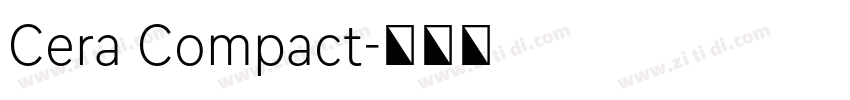Cera Compact字体转换